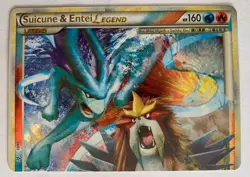 Suicune & Entei Legend (Top) 94/95 Unleashed Holo Pokemon NM - Image 1
