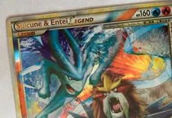 Suicune & Entei Legend (Top) 94/95 Unleashed Holo Pokemon NM - Image 2