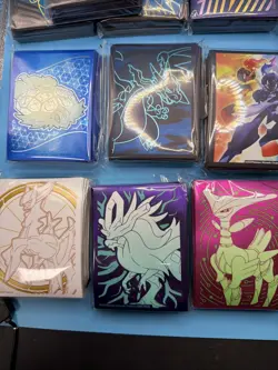 Pokemon TCG Elite Trainer Box ETB Card Sleeves Packs Lot Of 17 - Image 2
