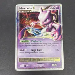 Mewtwo LV.X DP28 Black Star Promo Diamond and Pearl Pokemon Tcg Card HP 2008 - Image 1