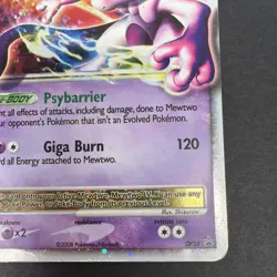 Mewtwo LV.X DP28 Black Star Promo Diamond and Pearl Pokemon Tcg Card HP 2008 - Image 5