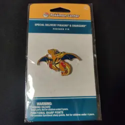 Special Delivery Charizard Pin w/ Pikachu Pokemon Center Exclusive RARE OOS - Image 1