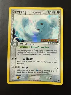 Pokemon TCG EX Dragon Frontiers Dewgong 15/101 Stamped Reverse Holo Near Mint - Image 1