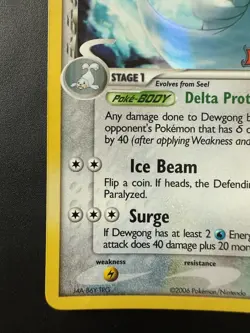 Pokemon TCG EX Dragon Frontiers Dewgong 15/101 Stamped Reverse Holo Near Mint - Image 5