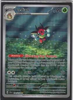 Ledian 144/142 Illustration Rare Stellar Crown Pokemon Holo NM - Image 1