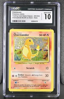 Charmander *CGC 10* Holo *Classic Collection* #1 * Pokemon - Image 1