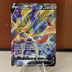 Pokemon TCG - Zacian V (Full Art) - SWSH01: Sword & Shield Base Set 195/202 Ultr - Image 1
