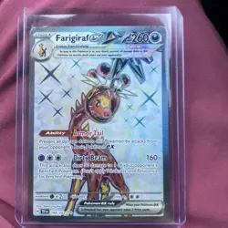Pokemon TCG NM Farigiraf EX 194/162 TEFen Temporal Forces - Image 1