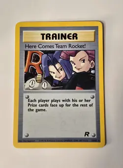 2000 Pokemon Here Comes Team Rocket! 15/82 Holo Rare Team Rocket Set LP - Image 1