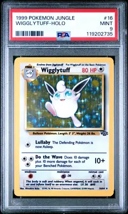 1999 Jungle Wigglytuff #16 Holo PSA 9 - Image 1