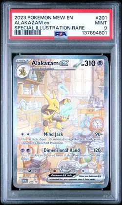 2023 Pokemon Alakazam ex #201 S&V 151 Special Illustration Rare PSA 9:Mint - Image 1