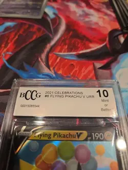 Pokemon TCG Celebrations Flying Pikachu v Ultra Rare Full Art BCCG 10 - Image 2