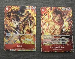 One Piece | Illustration Box Vol. 5 - Portgas.d.ace & Sabo Promos (Pair) - Image 1