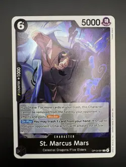 St. Marcus Mars OP13-091 Rare | One Piece TCG: Carrying On His Will - Foil NM - Image 1