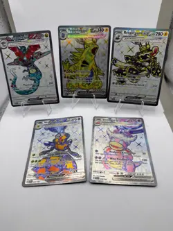 Pokemon ULTRA RARE Card Lot 5 Cards - Slowking EX Tryanitar EX Obsidian Flame - Image 1