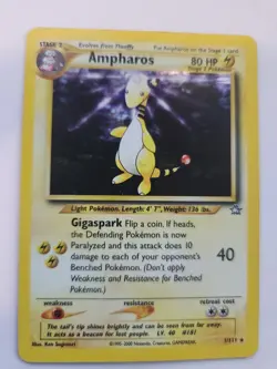 Ampharos Neo Holo Base Pokemon Card WOTC - Image 1