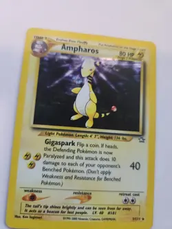 Ampharos Neo Holo Base Pokemon Card WOTC - Image 4