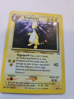 Ampharos Neo Holo Base Pokemon Card WOTC - Image 5