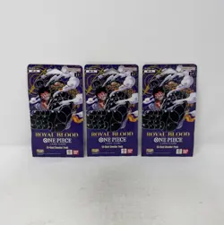 One Piece TCG English OP-10 Royal Blood 12-Card Sleeved Booster Pack Lot of 3 - Image 1