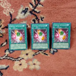 Yugioh 3 x Crystal Abundance - FOTB-EN035 - Common - 1st Ed - Playset - VLP Card - Image 1