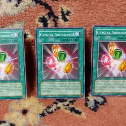 Yugioh 3 x Crystal Abundance - FOTB-EN035 - Common - 1st Ed - Playset - VLP Card - Image 3