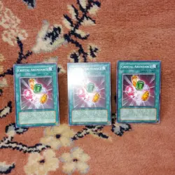 Yugioh 3 x Crystal Abundance - FOTB-EN035 - Common - 1st Ed - Playset - VLP Card - Image 5