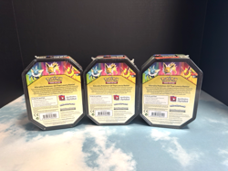 Pokemon Tins 2019 Elemental Powers Jolteon Vaporeon Flareon GX Sealed Set of 3 - Image 2