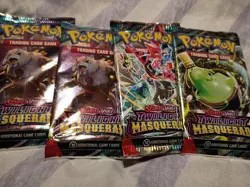 4 New Pokemon Scarlet & Violet TWILIGHT MASQUERADE PACKS - Image 1