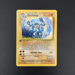 Pokemon TCG Machamp Deck Exclusives 1st Edition Holo Rare 008/102 - DMG - Image 1