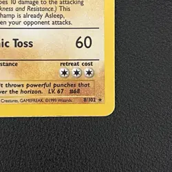 Pokemon TCG Machamp Deck Exclusives 1st Edition Holo Rare 008/102 - DMG - Image 2