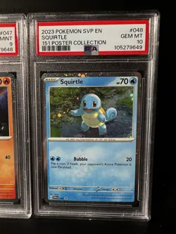 Pokemon 151 TCG SEQUENTIAL Charmander, Squirtle, Bulbasaur PSA 8, 9, 10 Promo - Image 4