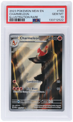 2023 Pokemon Scarlet and Violet 151 Charmeleon Illustration Rare #169 PSA 10 - Image 1