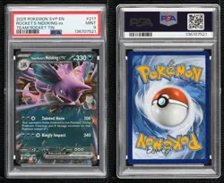Team Rocket's Nidoking ex Pokemon Scarlet & Violet Black Star Promo PSA 9 MINT - Image 3
