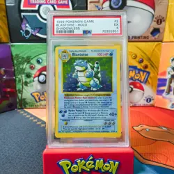 PSA 5 EX 1999 Pokemon Game Shadowless Base Set Blastoise 2 - Image 1