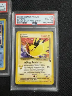 PSA10 Moltres 21 Zapdos 23 PSA 8 Articuno 22 WOTC Black Star Pokemon Promo error - Image 4