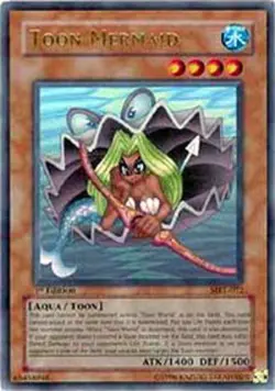 Damaged, English Yu Gi Oh Toon Mermaid - MRL-072 - Ultra Rare - Unlimited Editio - Image 1
