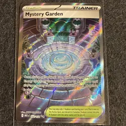 Pokemon TCG Mystery Garden Trainer Holo Card Mega Evolution 172/132 - Image 1