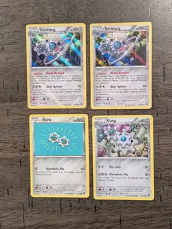 2016 Pokemon TWO Holo Foil Cards - Klinklang 73/114 PLUS 2016 Klink AND Klang - Image 1