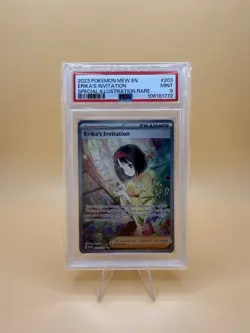 Pokemon TCG Erika's Invitation Scarlet & Violet Holo Ultra Rare Card PSA 9 - Image 1
