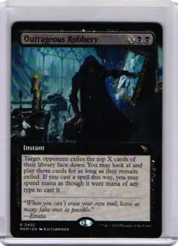 Outrageous Robbery #402 MTG: Murder at Karlov Manor Borderless Regular - Image 1
