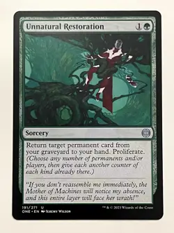Unnatural Restoration | MTG | NM - Image 1