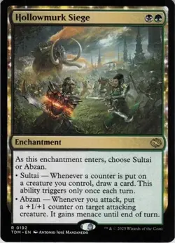 Hollowmurk Siege R Tarkir: Dragonstorm # 192 NM Normal - Image 1