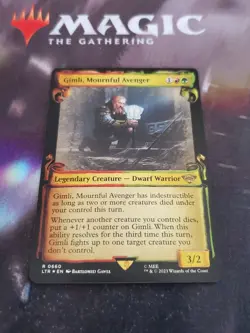 Mtg. Gimli, Mournful Avenger. Foil Showcase Scrolls. The Lord of the Rings. Nm - Image 1
