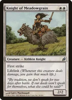 Knight of Meadowgrain 1x MtG Lorwyn SP/NM - Image 1
