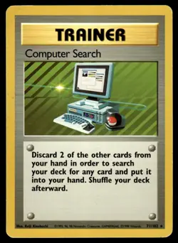 1999 Classic - Base Set Computer Search Null/Rare -crease left corner #71 - Image 1