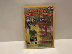 Vtg 1999 Pokemon TCG Launch Collector Card Promo Master the Game - Image 2