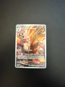 Pokemon TCG Blaziken Destined Rivals Illustration Rare Card 192/182 NM Condition - Image 1