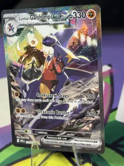 Pokemon TCG Cynthia's Garchomp EX 232/182 Destined Rivals English NM - Image 3