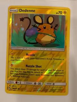 Dedenne 84/214 SM Lost Thunder Pokemon Reverse Holo Foil Nice! - Image 1