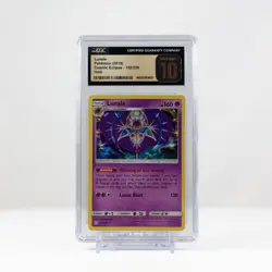 Pokemon Lunala Holo #102 Cosmic Eclipse 2019 - CGC 10 PRISTINE POP 1 - Image 2
